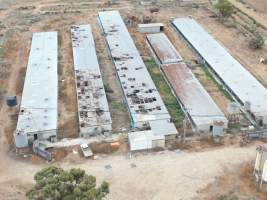 Aerial view - From drone - Captured at K & W Piggery Pty Ltd, Leitchville VIC Australia.