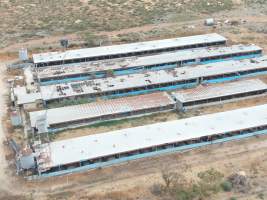 Aerial view - From drone - Captured at K & W Piggery Pty Ltd, Leitchville VIC Australia.