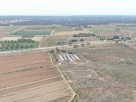 Aerial view - From drone - Captured at K & W Piggery Pty Ltd, Leitchville VIC Australia.