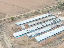 Aerial view - From drone - Captured at K & W Piggery Pty Ltd, Leitchville VIC Australia.