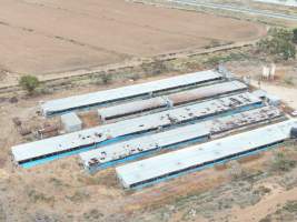 Aerial view - From drone - Captured at K & W Piggery Pty Ltd, Leitchville VIC Australia.