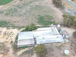 Aerial view - From drone - Captured at Macorna Piggery, Leitchville VIC Australia.