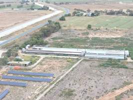 Aerial view - From drone - Captured at Macorna Piggery, Leitchville VIC Australia.