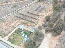 Aerial view - From drone - Captured at Macorna Piggery, Leitchville VIC Australia.