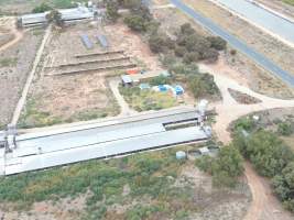 Aerial view - From drone - Captured at Macorna Piggery, Leitchville VIC Australia.