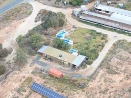 Aerial view - From drone - Captured at Macorna Piggery, Leitchville VIC Australia.