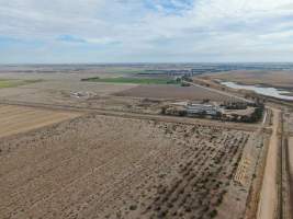 Aerial view - From drone - Captured at EcoPiggery, Leitchville VIC Australia.