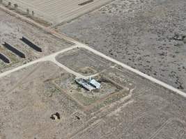 Aerial view - From drone - Captured at Macorna Pastoral Breeder Piggery, Mincha West VIC Australia.