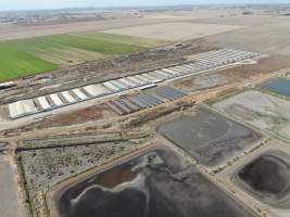 Aerial view - From drone - Captured at Van der Drift & Sons Piggery, Macorna VIC Australia.