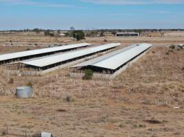 Aerial view - From drone - Captured at Unknown piggery, Macorna VIC Australia.