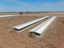 Aerial view - From drone - Captured at Unknown piggery, Macorna VIC Australia.