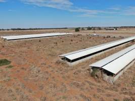 Aerial view - From drone - Captured at Unknown piggery, Macorna VIC Australia.