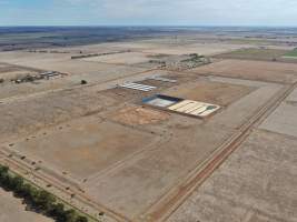 Aerial view - From drone - Captured at Unknown piggery, Macorna VIC Australia.