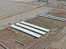 Aerial view - From drone - Captured at Unknown piggery, Macorna VIC Australia.