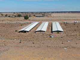 Aerial view - From drone - Captured at Unknown piggery, Macorna VIC Australia.