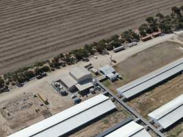 Aerial view - From drone - Captured at Walla Farms Piggery, Yarrawalla VIC Australia.