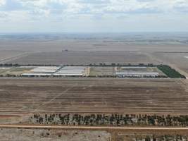 Aerial view - From drone - Captured at Walla Farms Piggery, Yarrawalla VIC Australia.