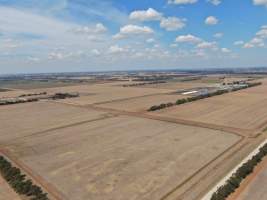 Aerial view - From drone - Captured at Kia-Ora Piggery, Yarrawalla VIC Australia.