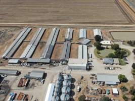 Aerial view - From drone - Captured at Kia-Ora Piggery, Yarrawalla VIC Australia.