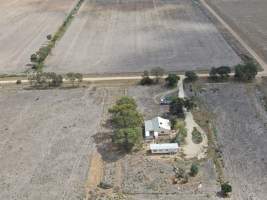 Aerial view - From drone - Captured at Calivil Breeder, Calivil VIC Australia.