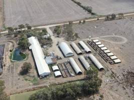 Aerial view - From drone - Captured at Calivil Breeder, Calivil VIC Australia.