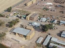 Aerial view - From drone - Captured at Unknown Piggery, Avonmore VIC Australia.