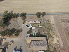 Aerial view - From drone - Captured at Unknown Piggery, Avonmore VIC Australia.