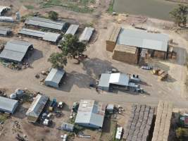 Aerial view - From drone - Captured at Unknown Piggery, Avonmore VIC Australia.