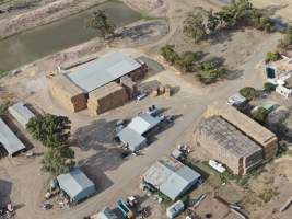 Aerial view - From drone - Captured at Unknown Piggery, Avonmore VIC Australia.