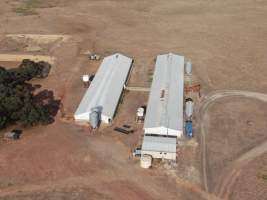 Aerial view - From drone - Captured at Unknown piggery, Goornong VIC Australia.