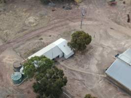 Aerial view - From drone - Captured at Whipstick Piggery, Bagshot North VIC Australia.