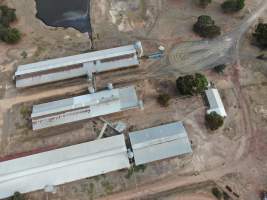 Aerial view - From drone - Captured at Whipstick Piggery, Bagshot North VIC Australia.