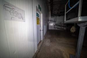 Kill floor and shackle rack - Captured at Australian Food Group Abattoir, Laverton North VIC Australia.