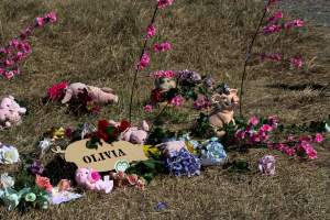 Memorial outside of Midland Bacon - Photos taken outside Midland Bacon, where activists were asking for the release of Olivia, a mother sow who was sexually assaulted while confined in a farrowing crate. - Captured at Midland Bacon, Carag Carag VIC Australia.