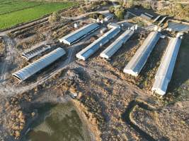 Panorama drone photo - Eco Piggery - Captured at EcoPiggery, Leitchville VIC Australia.