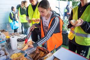 Protestors attending the Cedar Meats Vigil 2024 - Captured at Cedar Meats, Brooklyn VIC Australia.