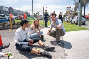 Protestors attending the Cedar Meats Vigil 2024 - Captured at Cedar Meats, Brooklyn VIC Australia.