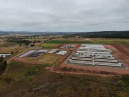 Wilson Pork Piggery - Aerial view of Wilson Pork Piggery - Captured at Wilson Pork, Windera QLD Australia.