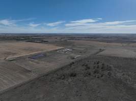 Drone flyover - Aerial view of piggery - Captured at Macorna Pastoral Breeder Piggery, Mincha West VIC Australia.