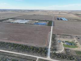 Drone flyover of piggery - Captured at Walla Farms Piggery, Yarrawalla VIC Australia.