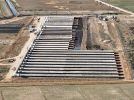 Drone flyover of piggery - Captured at Van Der Drift & Sons Piggery, Macorna VIC Australia.