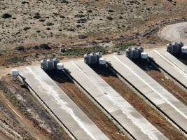 Drone flyover of piggery - Captured at Van Der Drift & Sons Piggery, Macorna VIC Australia.