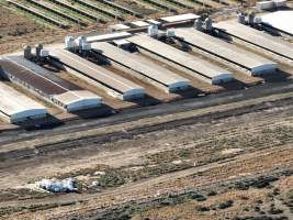 Drone flyover of piggery - Captured at Van Der Drift & Sons Piggery, Macorna VIC Australia.