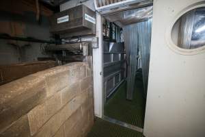 Workers entrance into the kill room - Captured at Greenmountain Food Processing, Coominya QLD Australia.