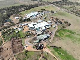 Drone flyover of slaughterhouse - Captured at Greenmountain Food Processing, Coominya QLD Australia.