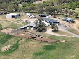 Drone flyover of slaughterhouse - Captured at Brisbane Valley Meats, Esk QLD Australia.