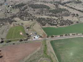 Drone flyover of slaughterhouse - Captured at Maclagan Meats, Maclagan QLD Australia.