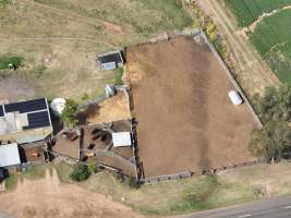 Drone flyover of slaughterhouse - Captured at Maclagan Meats, Maclagan QLD Australia.