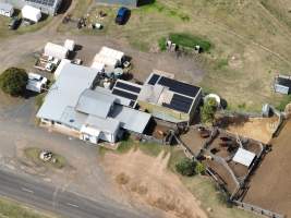 Drone flyover of slaughterhouse - Captured at Maclagan Meats, Maclagan QLD Australia.