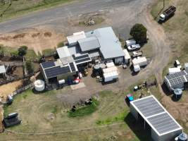 Drone flyover of slaughterhouse - Captured at Maclagan Meats, Maclagan QLD Australia.